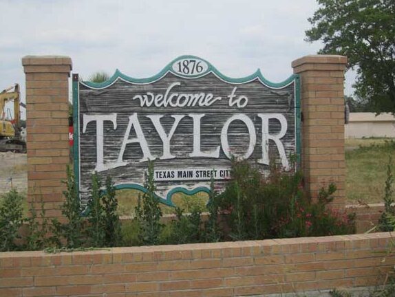 Taylor texas welcome logo