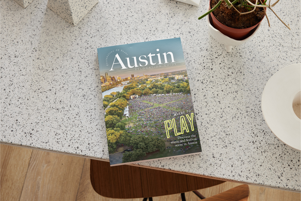 Austin Magazine on table