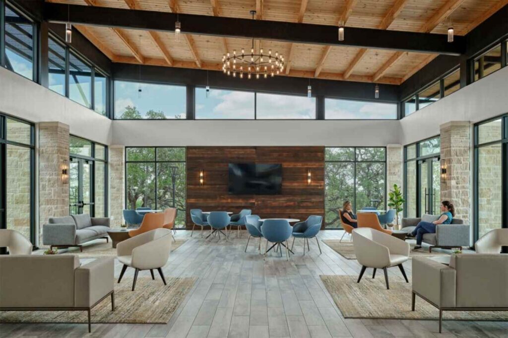 Large rec room at La Cima in San Marcos for article La Cima in San Marcos for newcomers moving to Austin.