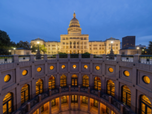 Austin State Capitol building. For Article - Exploring Downtown Austin.