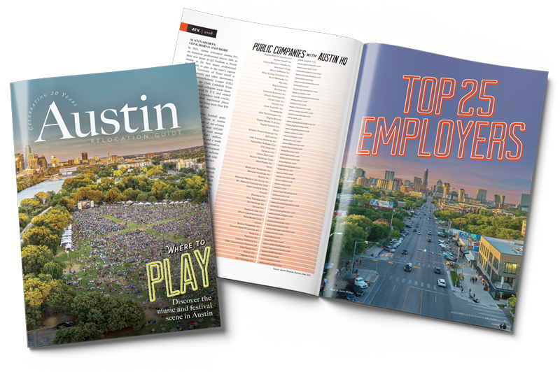 Austin Relocation Guide with Top25 Employers spread